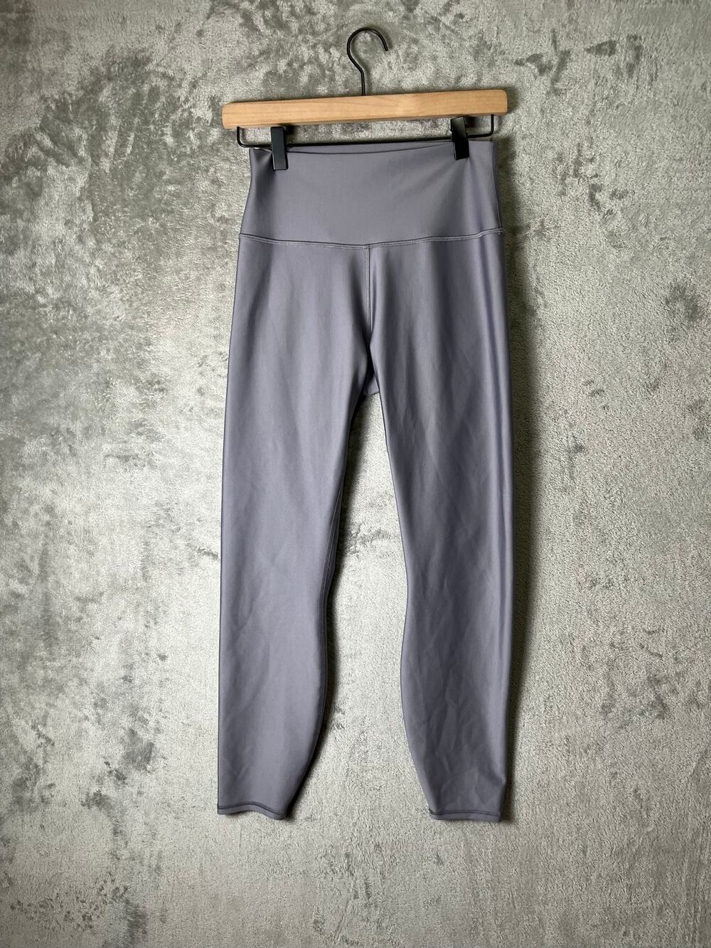 Alo Yoga Airlift High Waist Leggings Gray Sculpting Compression Activewear Med